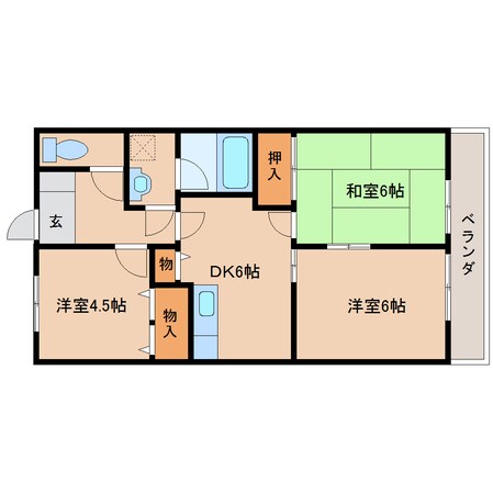 橿原神宮前駅 徒歩20分 1階の物件間取画像